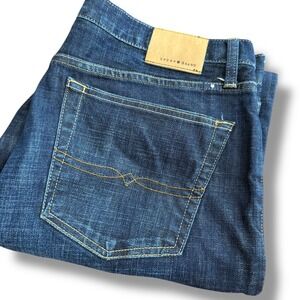 Lucky Brand 329 Classic Straight Men Jeans Dark Wash Size 36x32